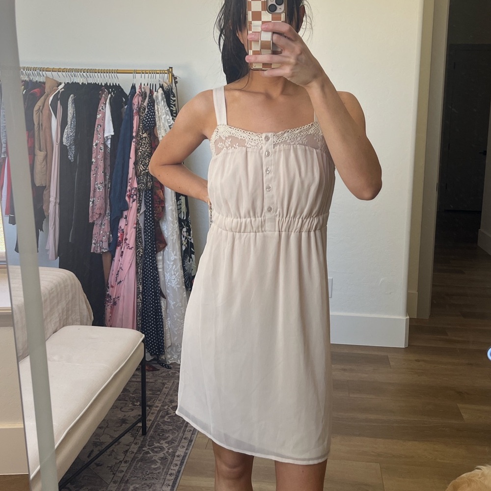 Mudd Sand Shell Sleeveless Dress